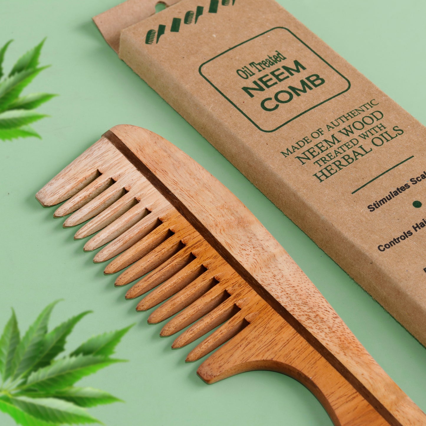 Oil Treated Neem Comb