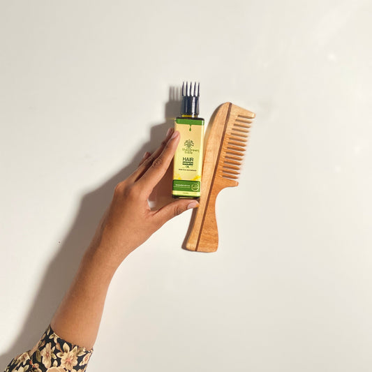 Oil Treated Neem Comb